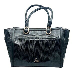 CHRISTIAN LOUBOUTIN Farida Bowler Watersnake Top Handle Bag